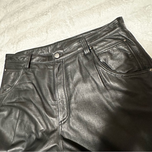 Men’s M.Julian Wilson’s Leather Motorcycle Riding Pants Size 36x32 - Picture 6 of 16